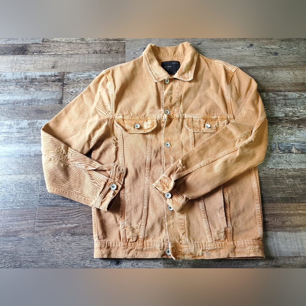 Distressed Zara Man Denim Jacket